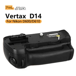 Pixel MB-D14 DSLR Battery Grip for Nikon D600/D610 Camera Grip Holder Shutter Release Button Nikon Battery Grip