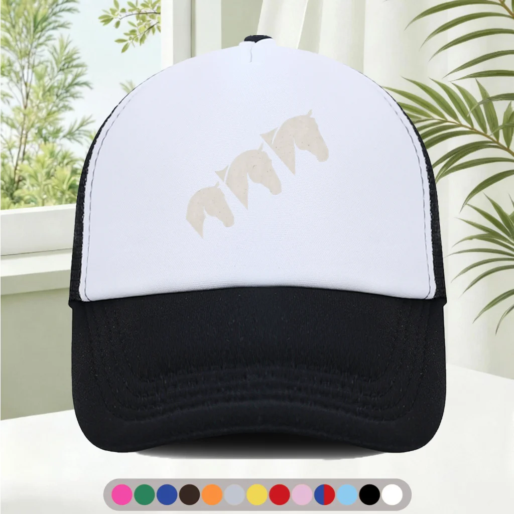 Fashionable and Versatile Sponge Mesh Cap  Features Cool Printed Patterns, Unisex  American Trucker Hat  HighQuality Hat  S