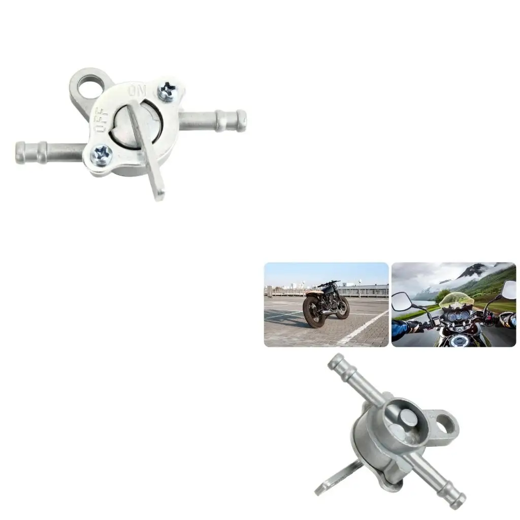 Universal Petcock Shut Switch Metal Shut Valves Switch 6mm Motorcycle Inline Tanks Tap Valves On Offs Switch