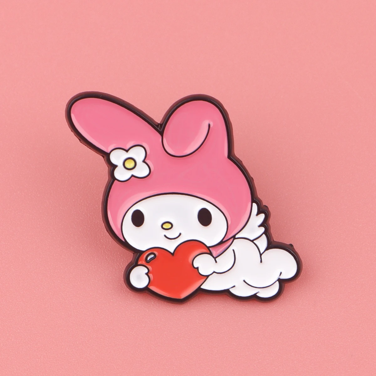 Pin kerah untuk ransel Kawaii bros Pin Enamel Logam lencana Anime Fashion perhiasan Aksesori hadiah liburan