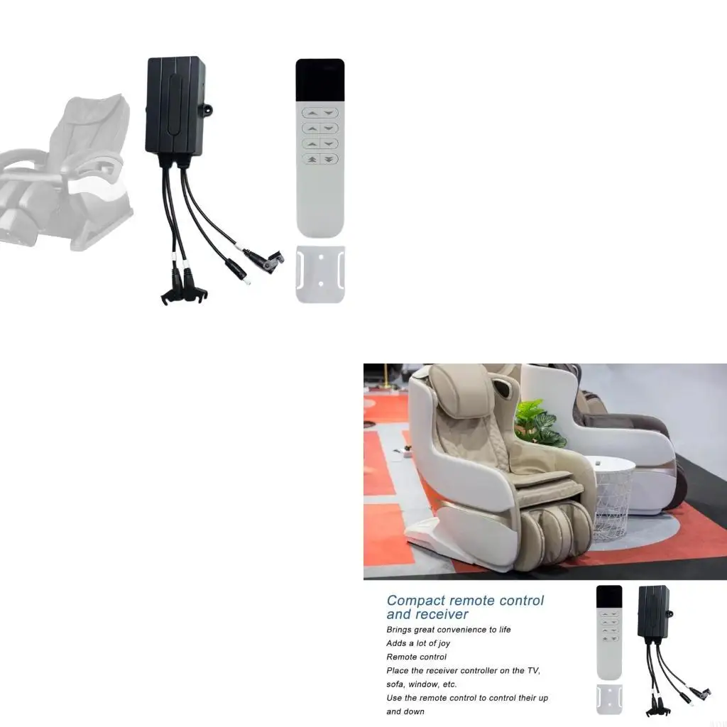 

Single Motor Cordless Recliner Controllers 2.4G Handheld Remote for Furniture Motorized Adjustment M4YD
