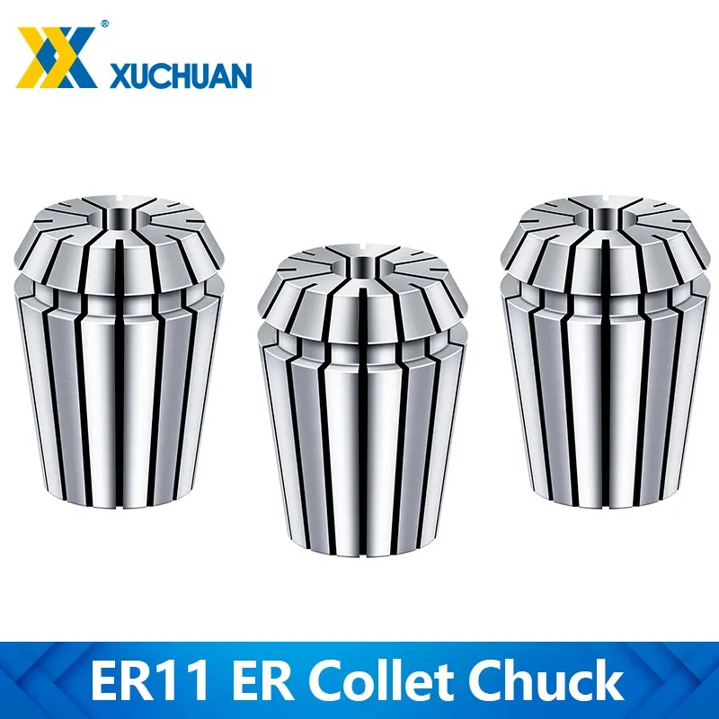 

ER11 Collet Chuck 1-7mm 1/4 1/8 AA 0.008mm High Accuracy ER Spring Collet for CNC Bit Milling Cutter Clamping Tool Holder