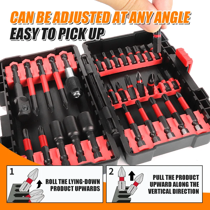 

31pcs impact screwdriver bit set Phillips strong magnetic screwdriver bit set multifunctional strong agnetic Automotive tools
