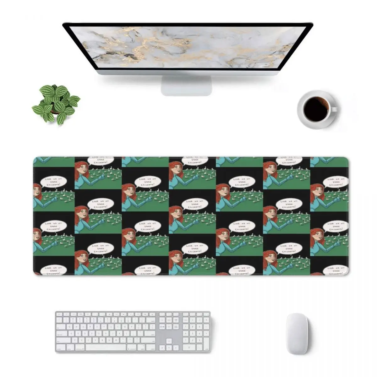 Shallan And The Chickens Rubber Keyboard Pads