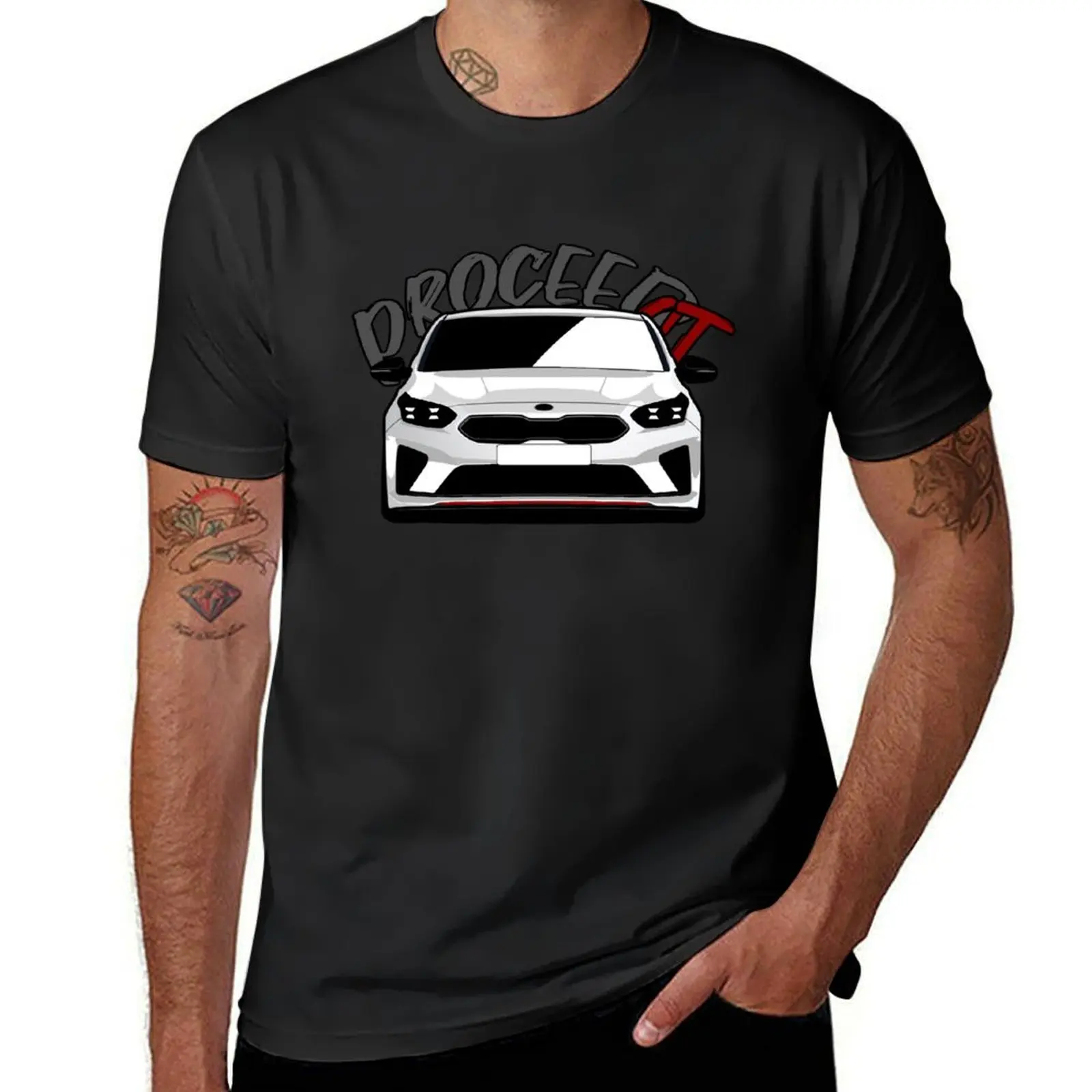 

Kia Proceed GT T-Shirt quick drying sweat plus size tops sports fans t shirt for men