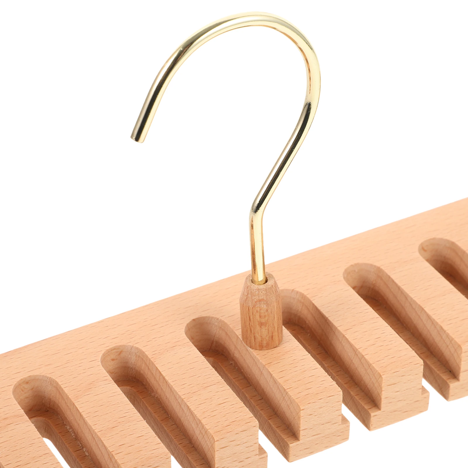 

Heavy Duty Belt Hanger Closet Organizer Wooden Belt Rack Holder For Men Scarf Tie Storage Wall Mount Space Saving