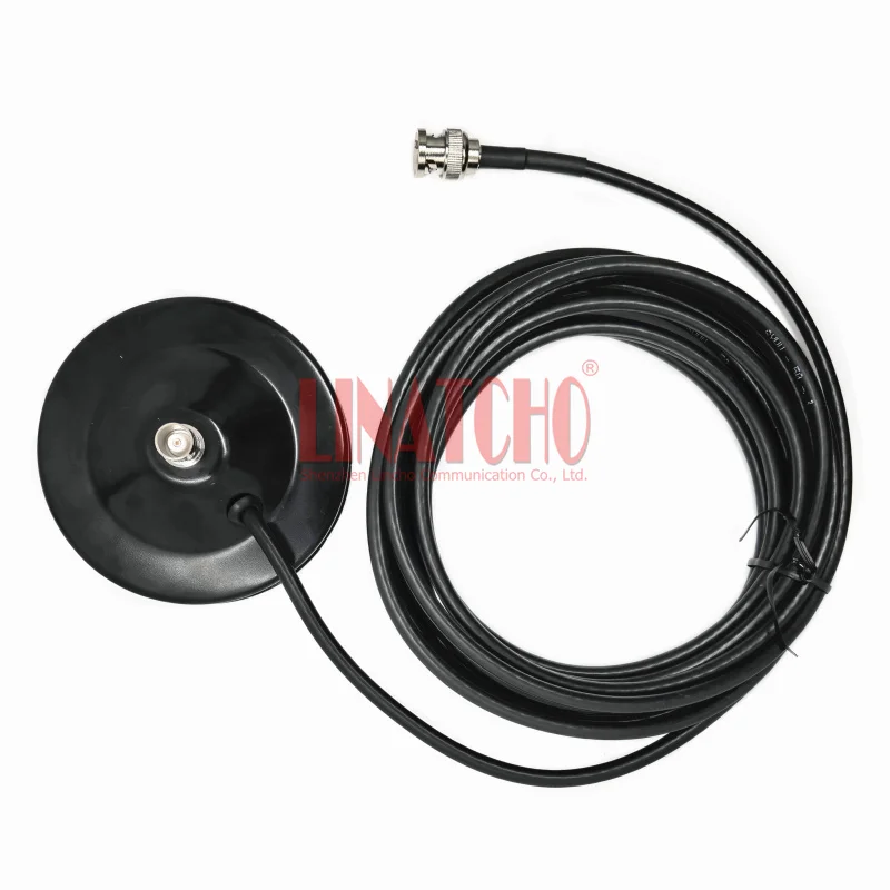 BNC Female Jack Socket Antenna Magnetic Base 90MM Diameter RG58U Cable BNC male connector