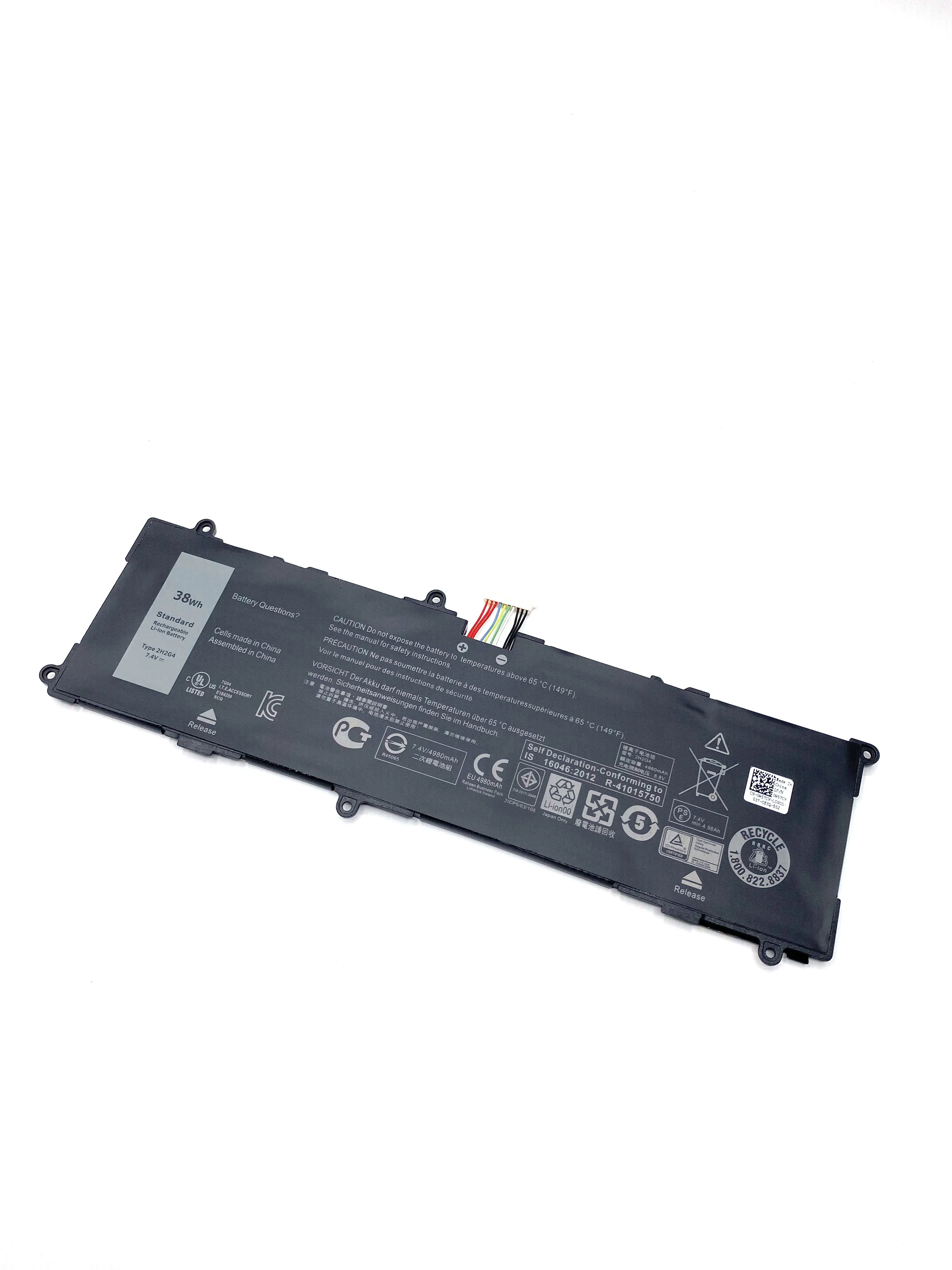 New 2H2G4 HFRC3 TXJ69 7.4V 38Wh 4980mAh Laptop Battery For DELL Venue 11 Pro 7140 Notebook 2217-2548 21CP5/63/105 451-BBK Series