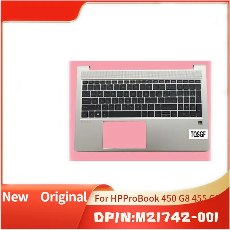 

M21742-001 Silver Brand New Original for HP Probook 15 450 G8 Palmrest With Backlit Keyboard Top Upper Case