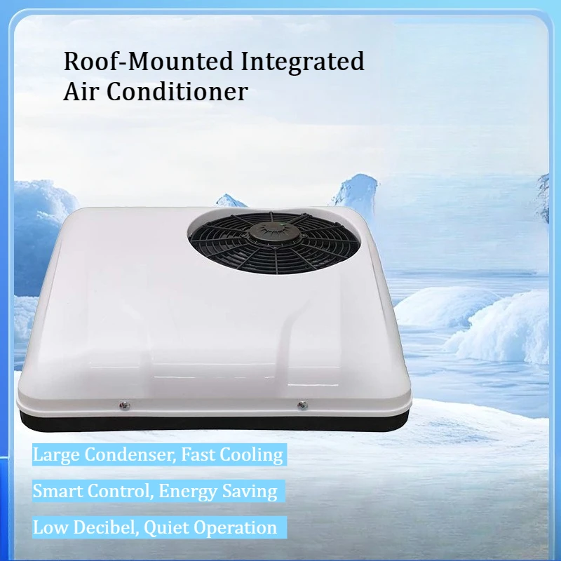 12V 24V Electric Rooftop Parking Air Conditioner for 3-Wheel 4-Wheel Vehicles, Light Truck Integrated Air Conditioner X600