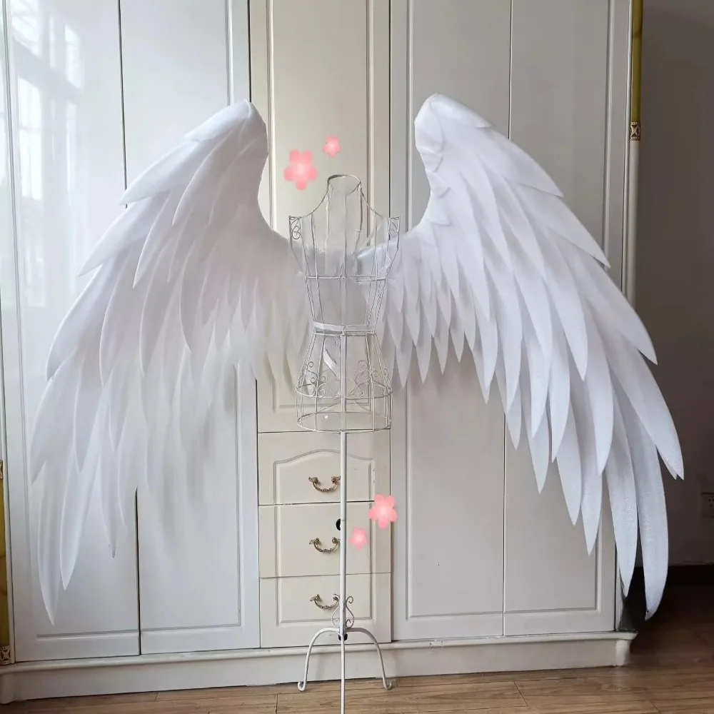 

Белые крылья ангела для танцев – элегантные перья, имитирующие лебединое перо, для фотосессий, косплея и декораций