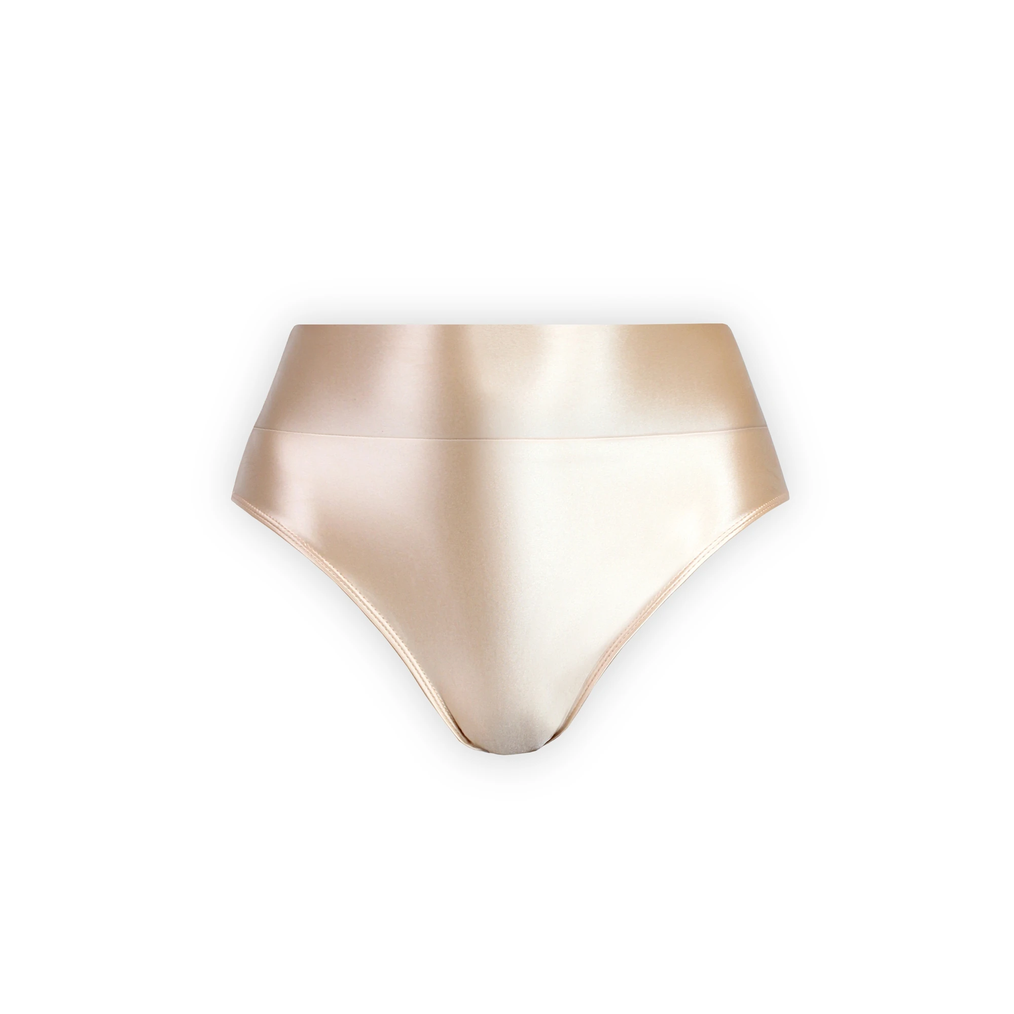 XClocKNYoung Satin Glossy Underwear Smooth Thongs High Waist Tights Oil Silky Sports Swim Shorts Shaped Gymnastic Underwear image 5