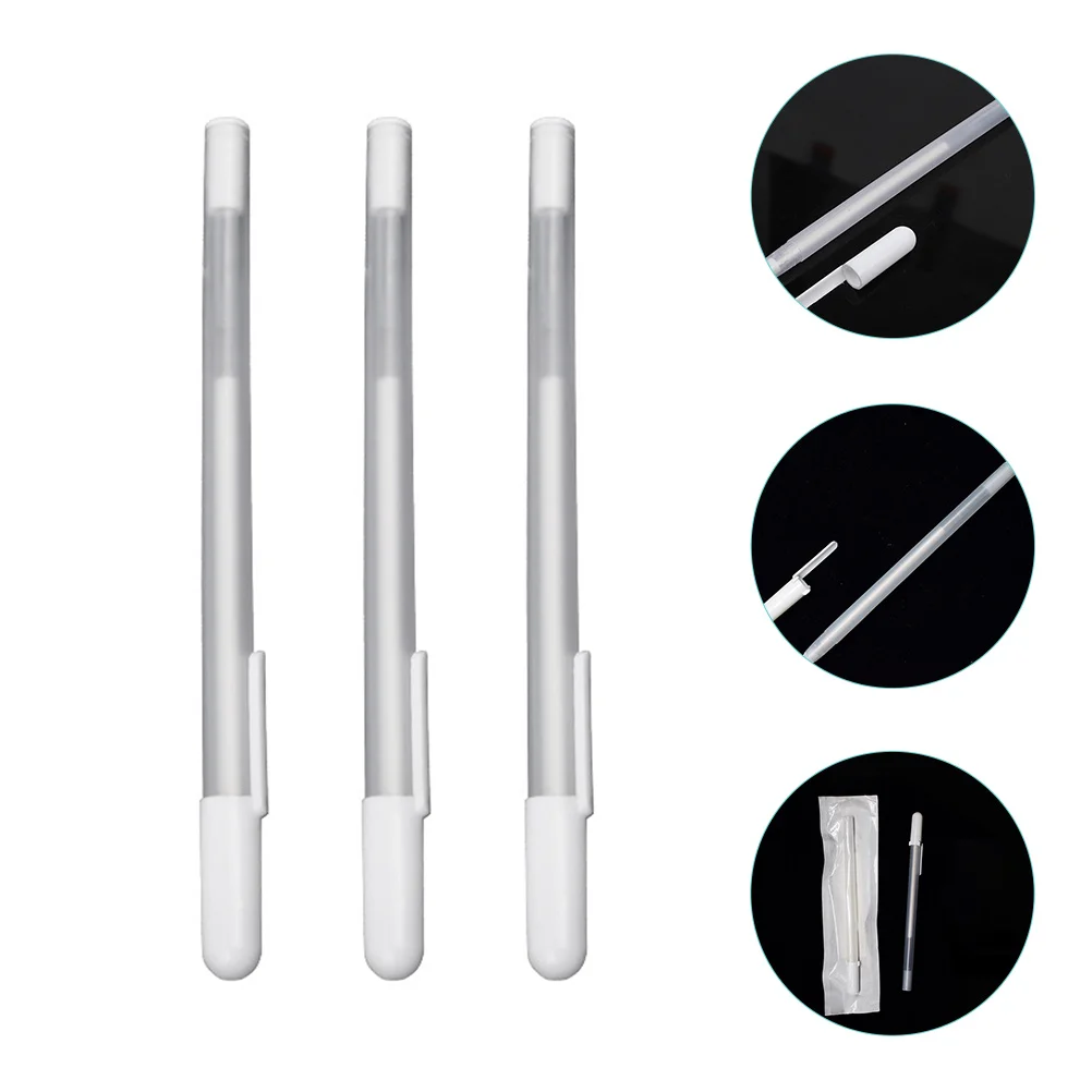 3 Pcs Skin Marker Position Pen Surgical Tip Markers Blade White Tattoo Supplies