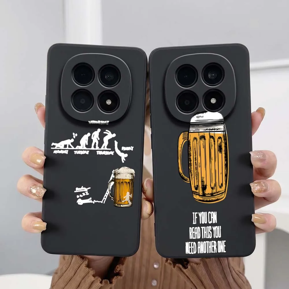 Чехол для телефона Xiaomi Mi Poco X8 X7 X6 X5 X4 X3 M8 M7 M6 M5 F8 F7 F5 Pro 4G 5G, черный, мягкий, с рисунком пивной кружки