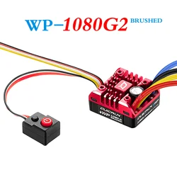 Hobbywing QuicRun ESC 1:10 1/8 ulepszenie 1080 G2 pędzel gąsienicowy szczotkowany WP 80A elektroniczny regulator prędkości 540 550 adaptacja 775