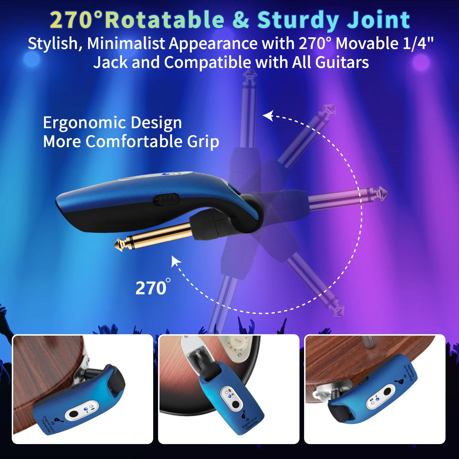 A9 Musical Instrument Wireless Audio Transceiver Guitar System Electric Bass Pickup Receiver Instrument Accessories