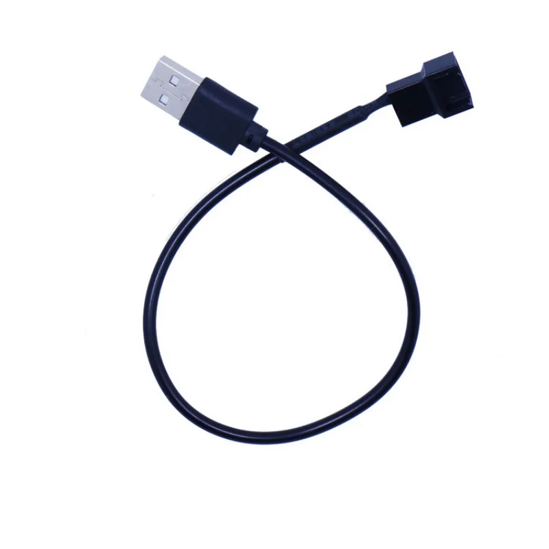 1 Pcs 3pin or 4pin Fan To Usb Adapter Cables 4 Pin Computer Pc Fan Power Cable Connector Adapter 5v 30cm Connect