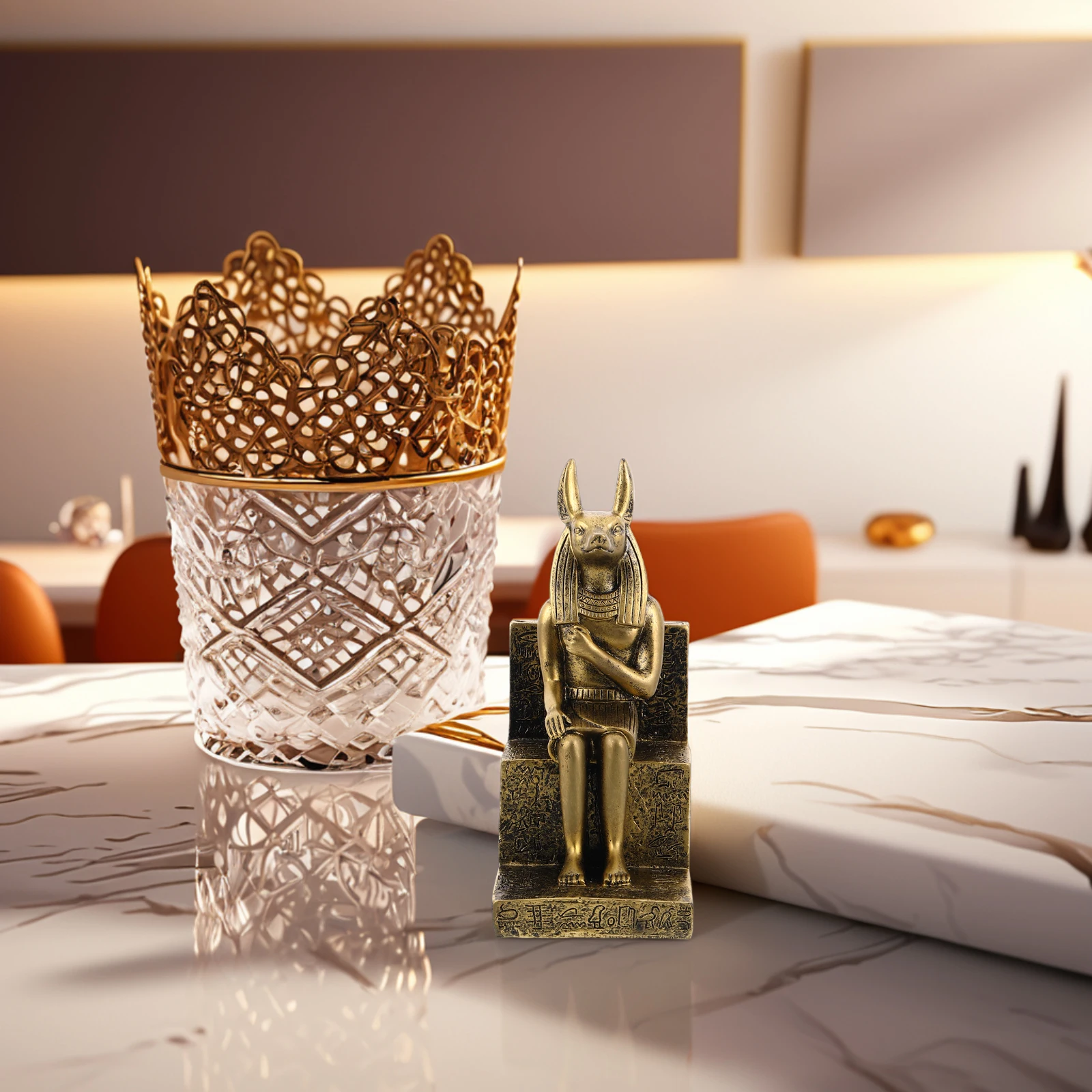 

Ornament Ancient Egypt Mini Statues Creative Desktop Ornaments Figures Toys Resin