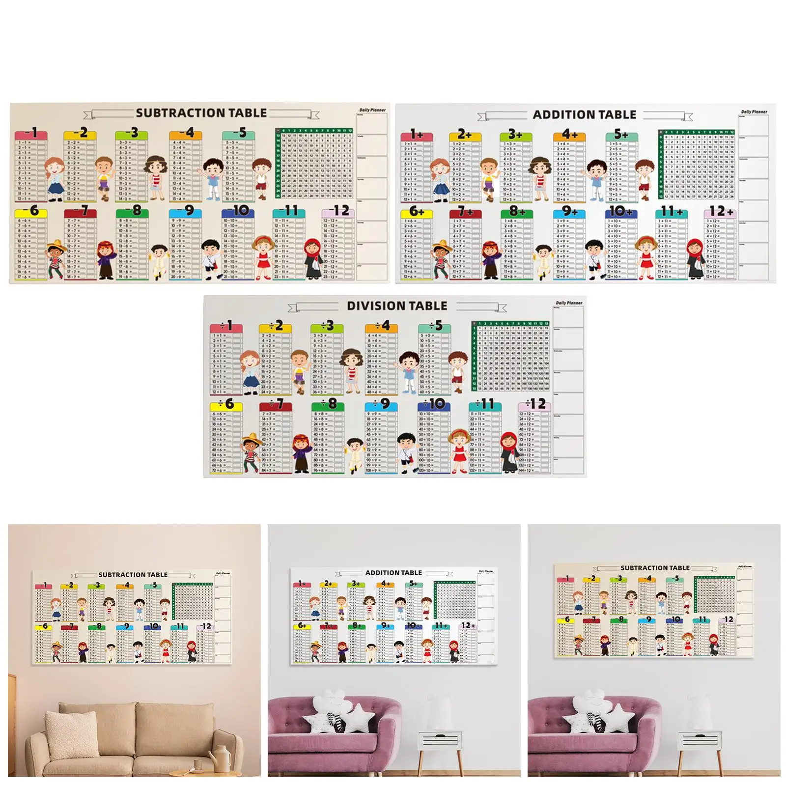 

Инструмент для обучения математике, детские обучающие игрушки, тренировочная доска, образовательная таблица, плакат для классной комнаты, дошкольного обучения