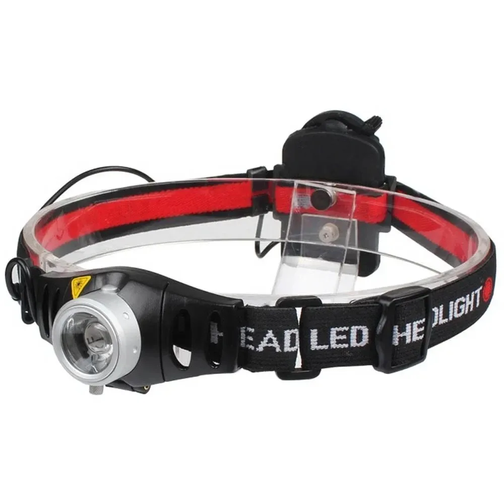 New LED Waterproof Headlamp Adjustable Brightness Focus 2 Modes Head Light Torch 500 Lumens For Home Outdoor Fishing Camping