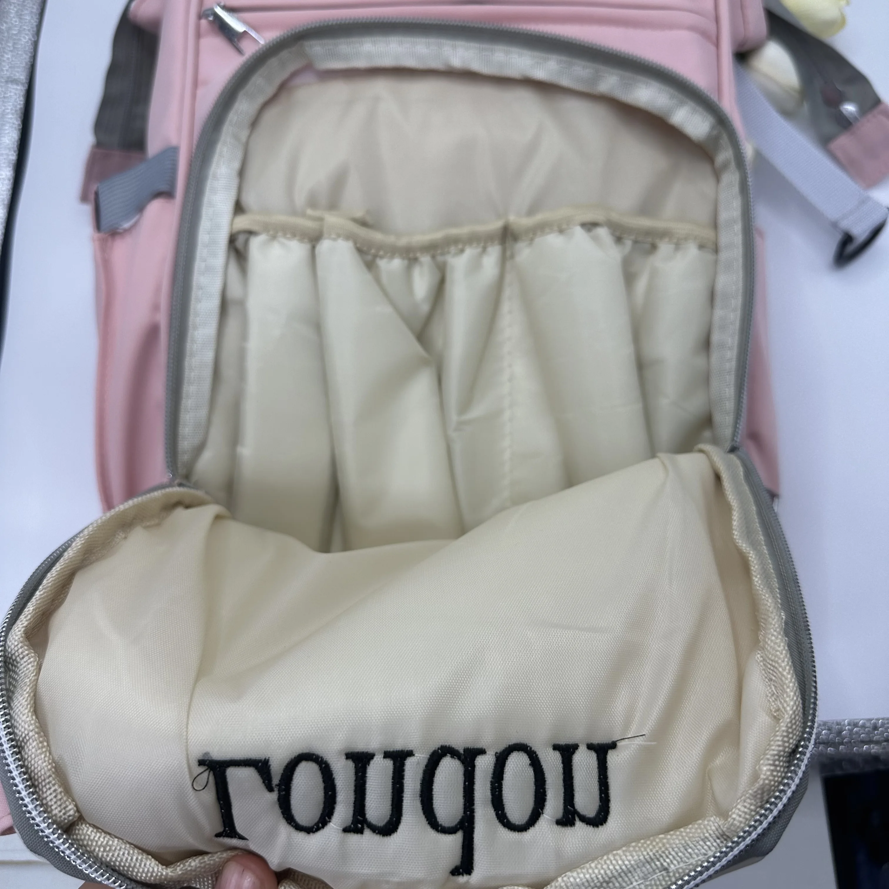 Customized Name Large Capacity Mom Backpack Personalized Embroidery Insulation Bag Milk Bottle Bag Waiting for Delivery Bag