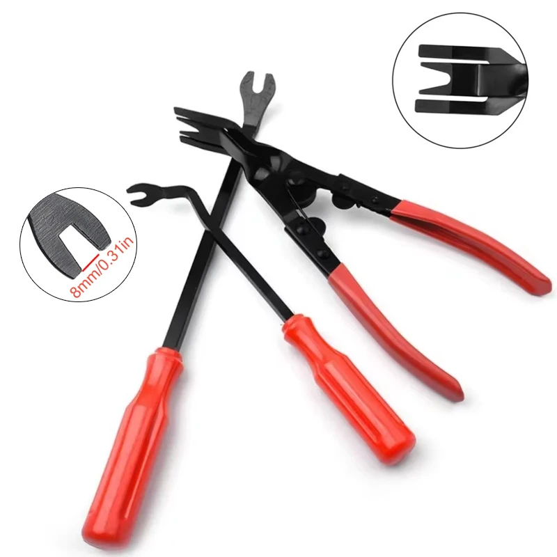 Car Trim Removal Tool Kit Snap Driver Ram's Nail Driver Door Stereo Removal Tool Light Turning Pliers Car Repair Tools