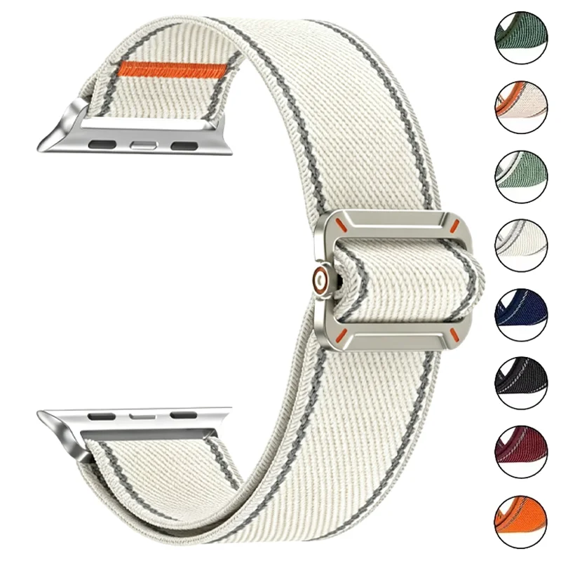 Nylon Strap For Apple Watch Ultra 4 3 2 49mm Series 12/11/10 46mm 42mm Correa Bracelet For iWatch 9 8 7 6 SE 45mm 44mm 41mm 40mm