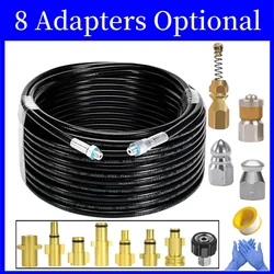 High Pressure Cleaning Machine Sewer Drainage Cleaning Hose, Sewer Sewage Injector Kit, Cleaning Nozzle , For Karcher Nilfisk