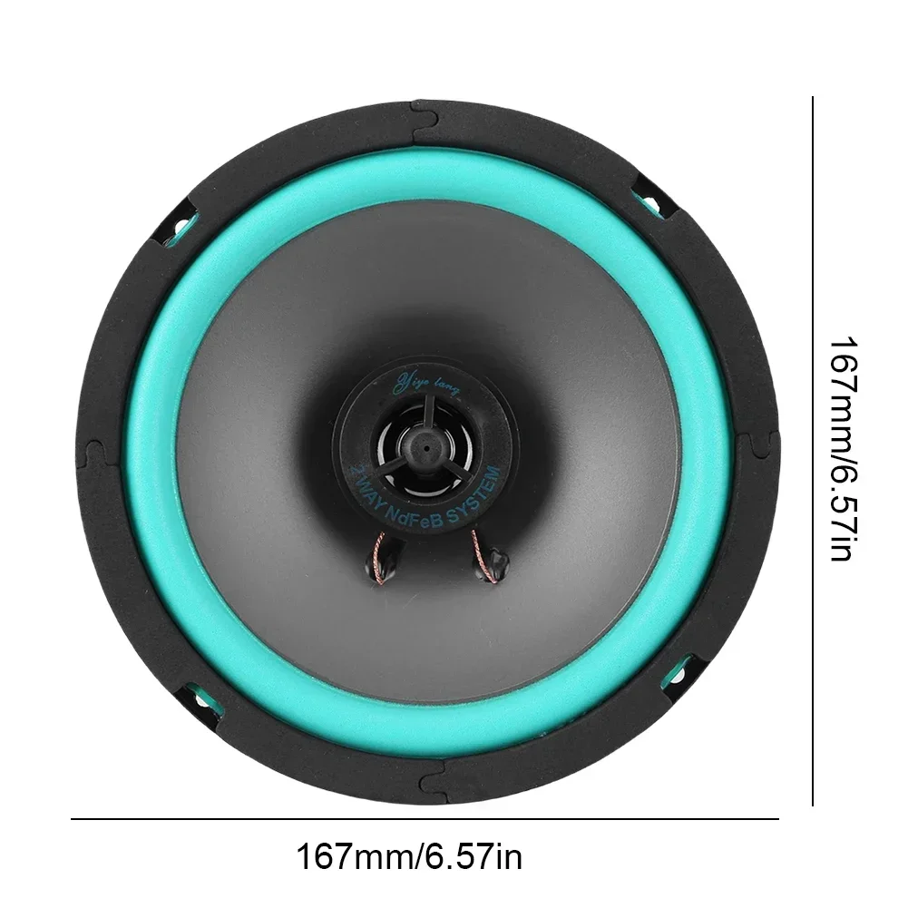 4/5/6 Zoll Auto lautsprecher 160W/W max Universal Hifi Koaxial Subwoofer Auto Audio Musik Stereo Voll bereich Frequenz Auto Lautsprecher – Detail 14