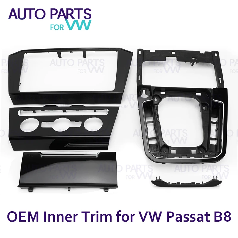 

OEM 8-дюймовая 9,2 дюймовая рама для радио кондиционер ручка переключения базовая рамка черное фортепиано для VW Passat B8