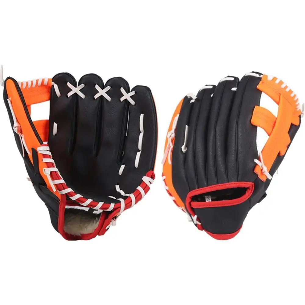 Anti-Slip Baseball Glove 10.5/11.5/12.5in PU Leather Softball Gloves Professional Comfortable Batting Gloves Training Practice view 3