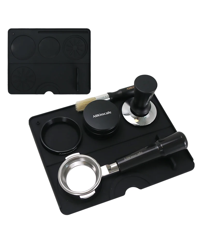 Kaffee Tamper Matte Verteiler Station Siebträger Silikon Pad Espresso Maker Bar Zubehör Coffeeware Ecke Barista Werkzeuge – Detail 11
