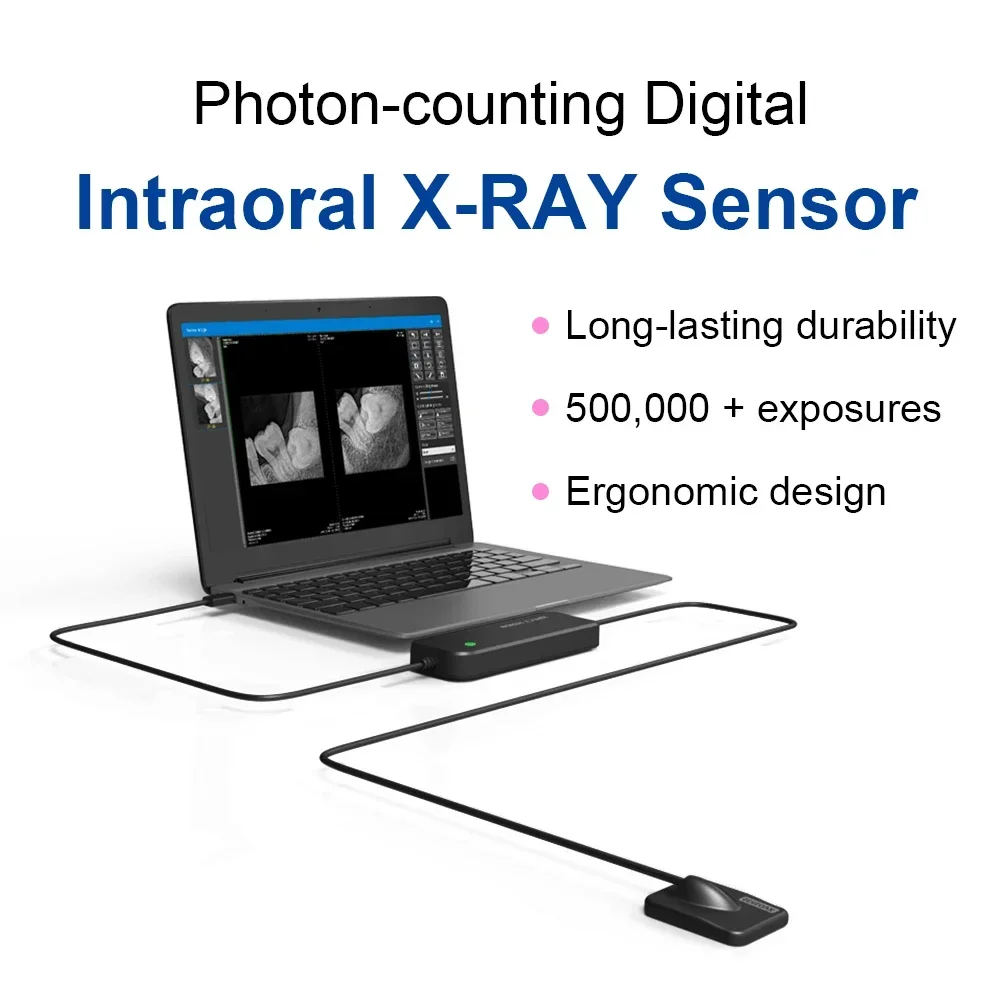 Sensor odontológico de raio X dental, sistema intra-oral digital, imagem H e D, alta frequência, R