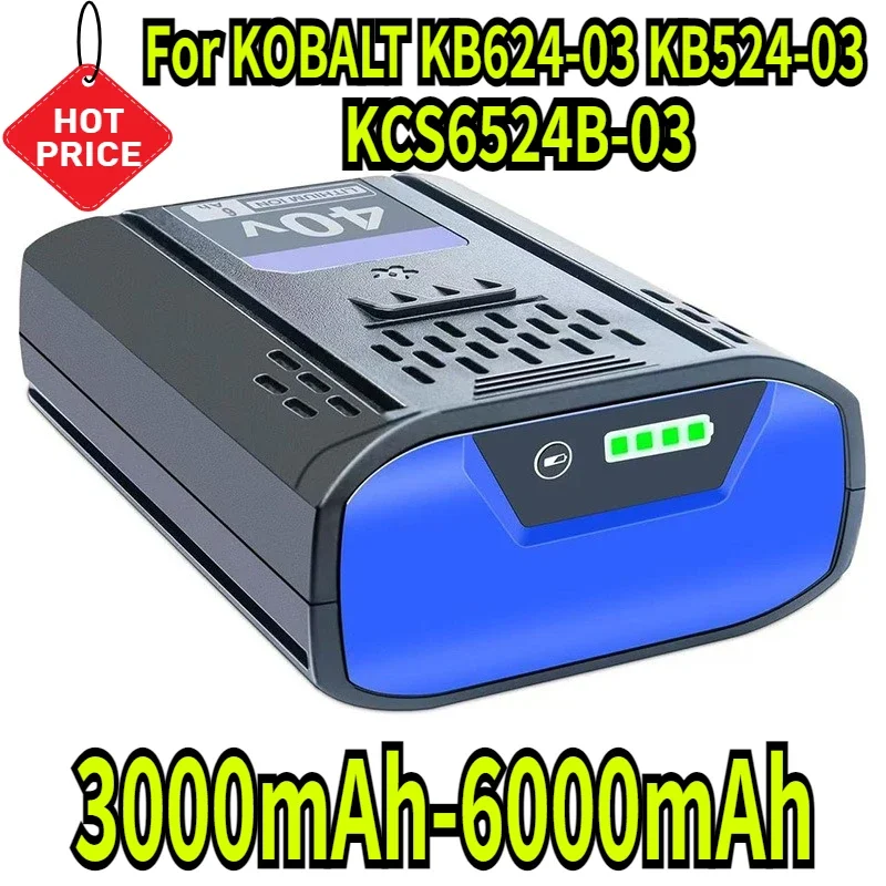 

3000mAh-6000mAh For KOBALT 24V 40V KB624-03 KB524-03 KCS6524B-03 KCW5024B-03 KDS-124B-03 Power tool battery