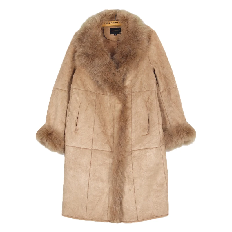 Retro-Wildleder-Lammfell-Hippie-Motiv, getragener Look, einzigartiger Kunstledermantel, warme Vintage-Oberbekleidung, Damen-Street-Sle-Reißverschluss...