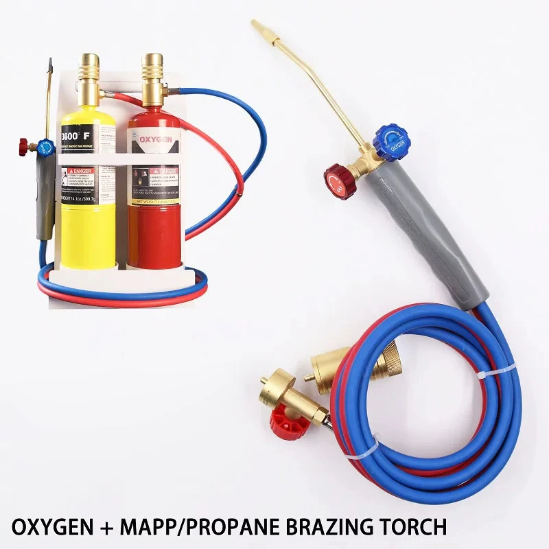 Portable Oxy-Acetylene Torch  Mini Propane Oxy-Acetylene Torch (All-Copper) -Oxy-Acetylene/MAPP/Propane Dual-Fuel Welding Torch