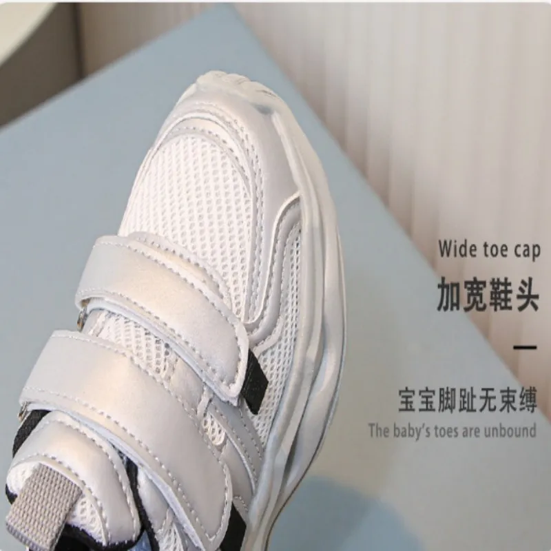 Spring Autumn New Casual Shoes Primary and Secondary School Students Aged 3-12 Sports Shoes with Breathable Mesh Running Shoes