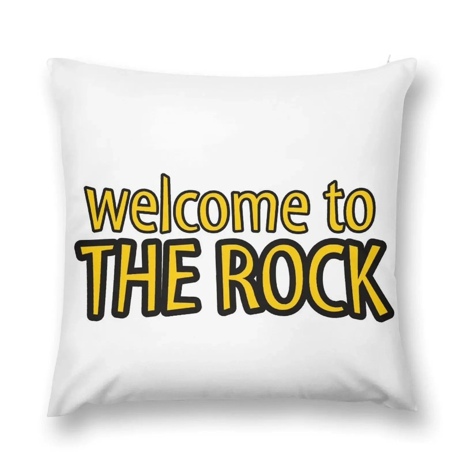 

welcome to the rock Throw Pillow Sofa Pillow Cover Sofa Cushion Cover pillow