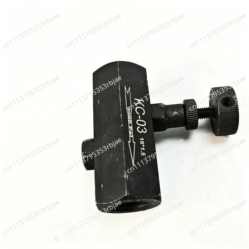 For KC-03 Hydraulic One-way Throttle Valve, Flow Control Speed Regulator for Two-way Cylinder