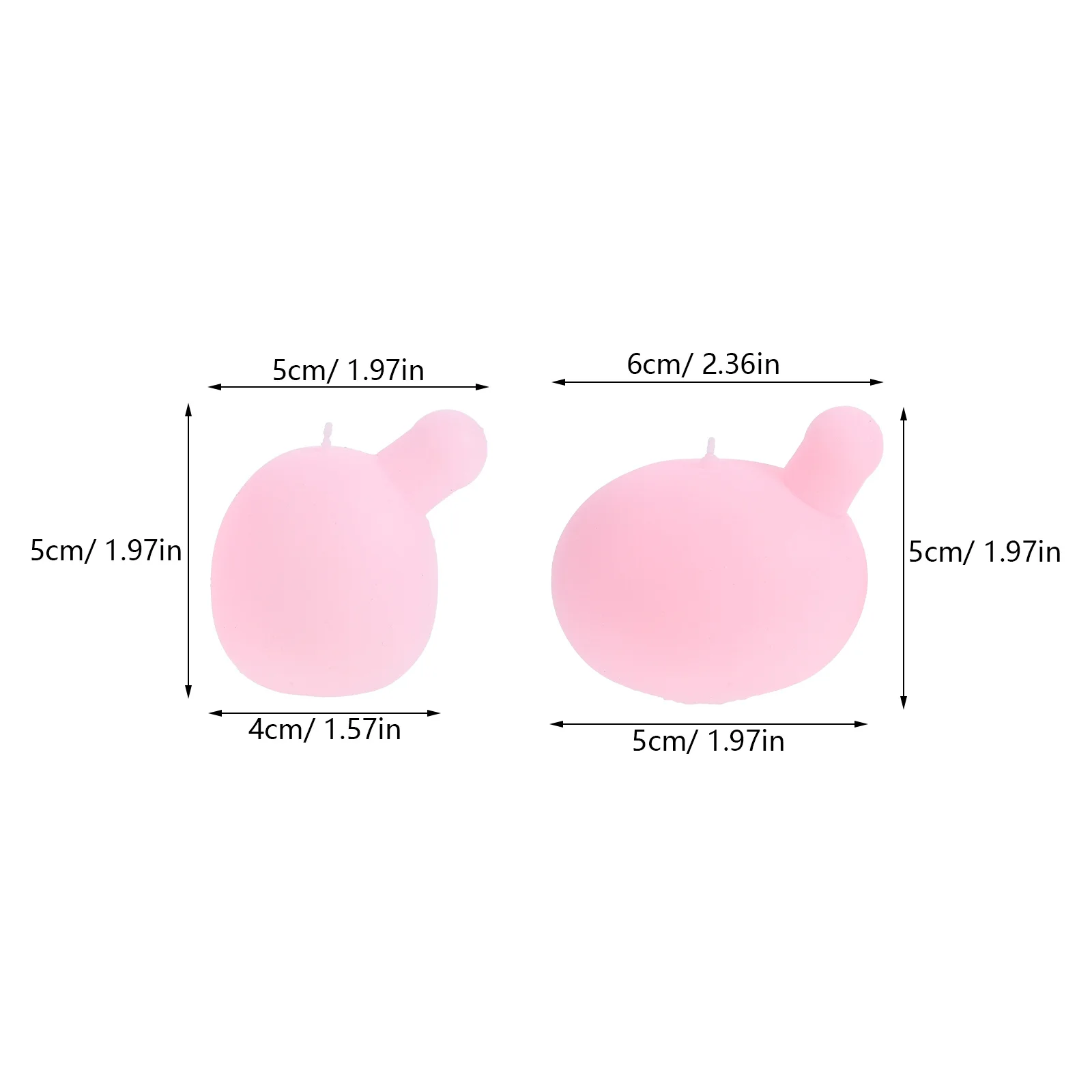 12 Stück Press-Blaseneinsatz, rosa Silikon-Innenkern, Ersatzbälle, DIY-Blasenblasen-Squeeze-Einsätze für Stressabbau und