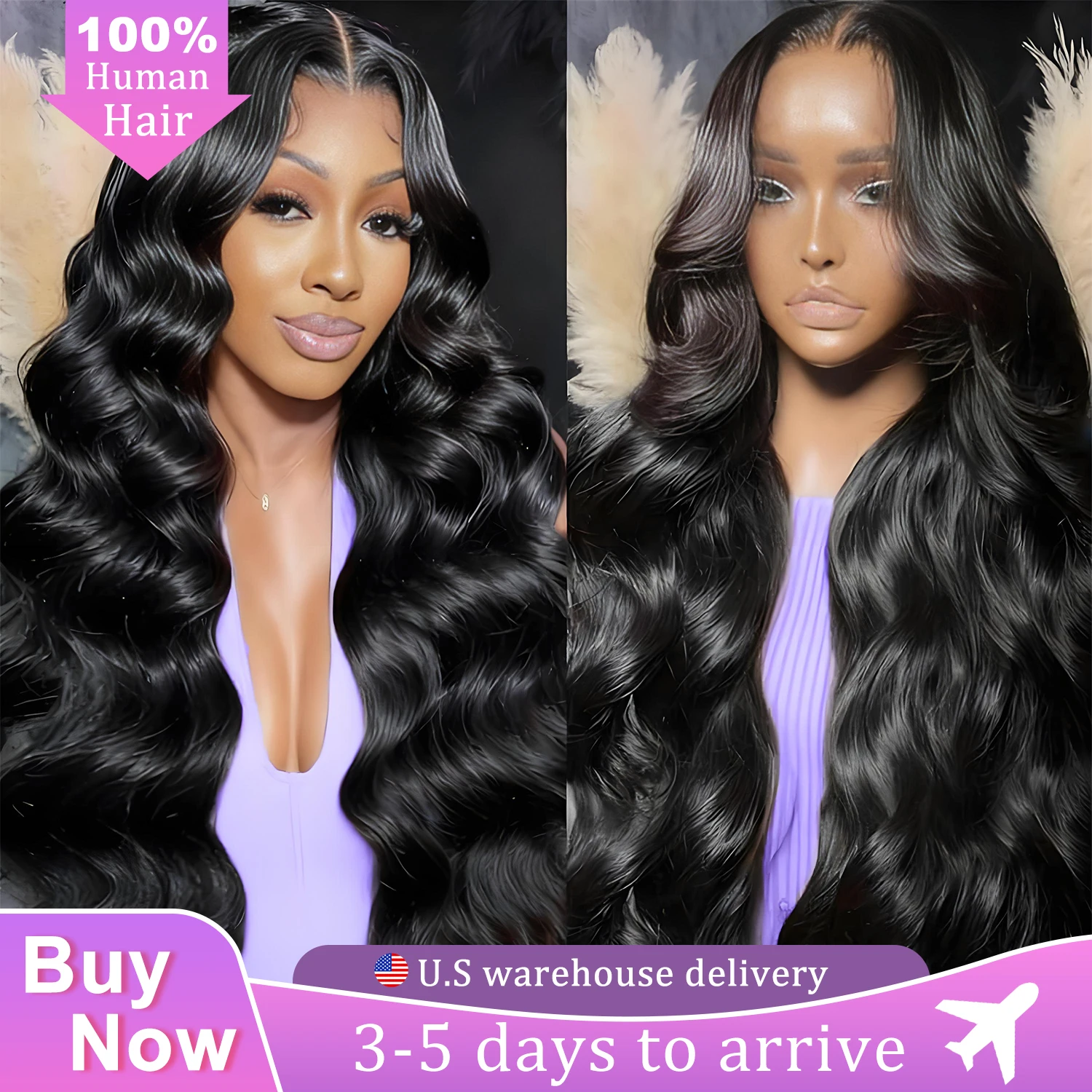 

44-дюймовый парик с волнистыми волосами, 100% натуральные человеческие волосы, плотность 220, парик 360 Full Lace, 13x6 HD, бразильские волосы, парик с кружевной передней частью и предварительно выщипанными детальными волосами (baby hair)