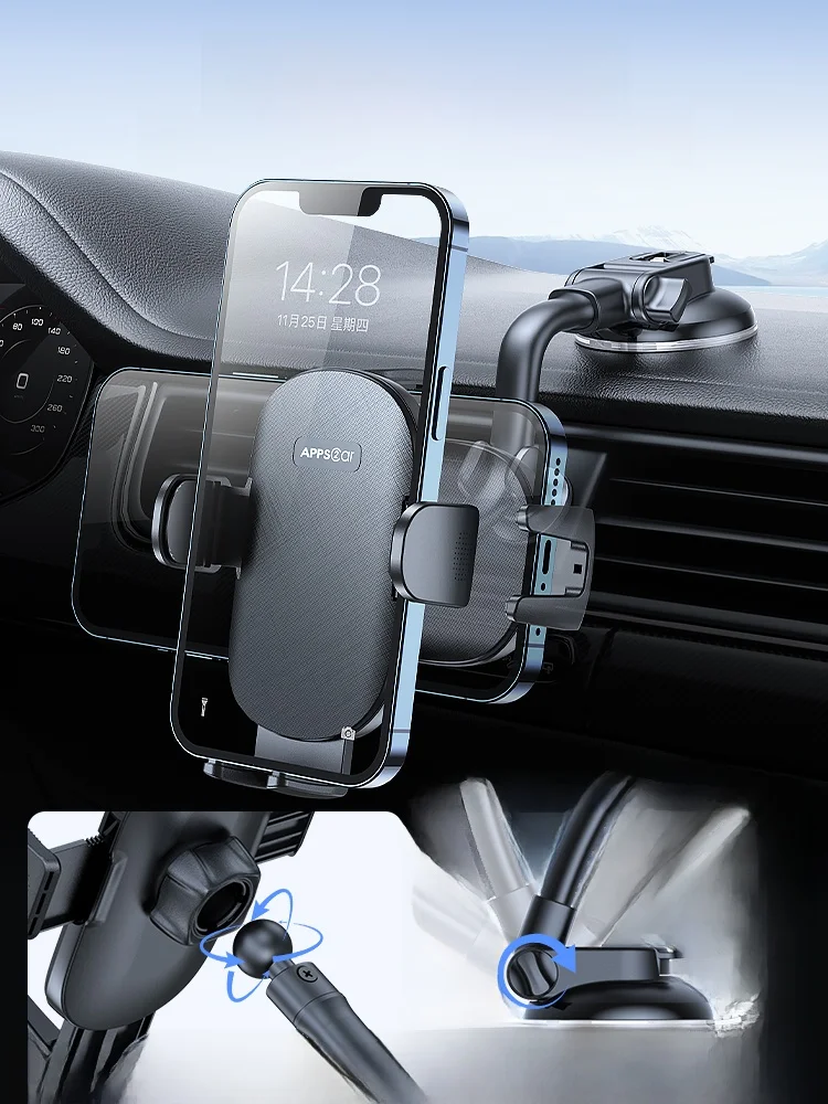 

AppS2Car Tru Special Anti-o Off-road Car Navigation Suction Cup Mount Holder Universal for All Cars And Phones