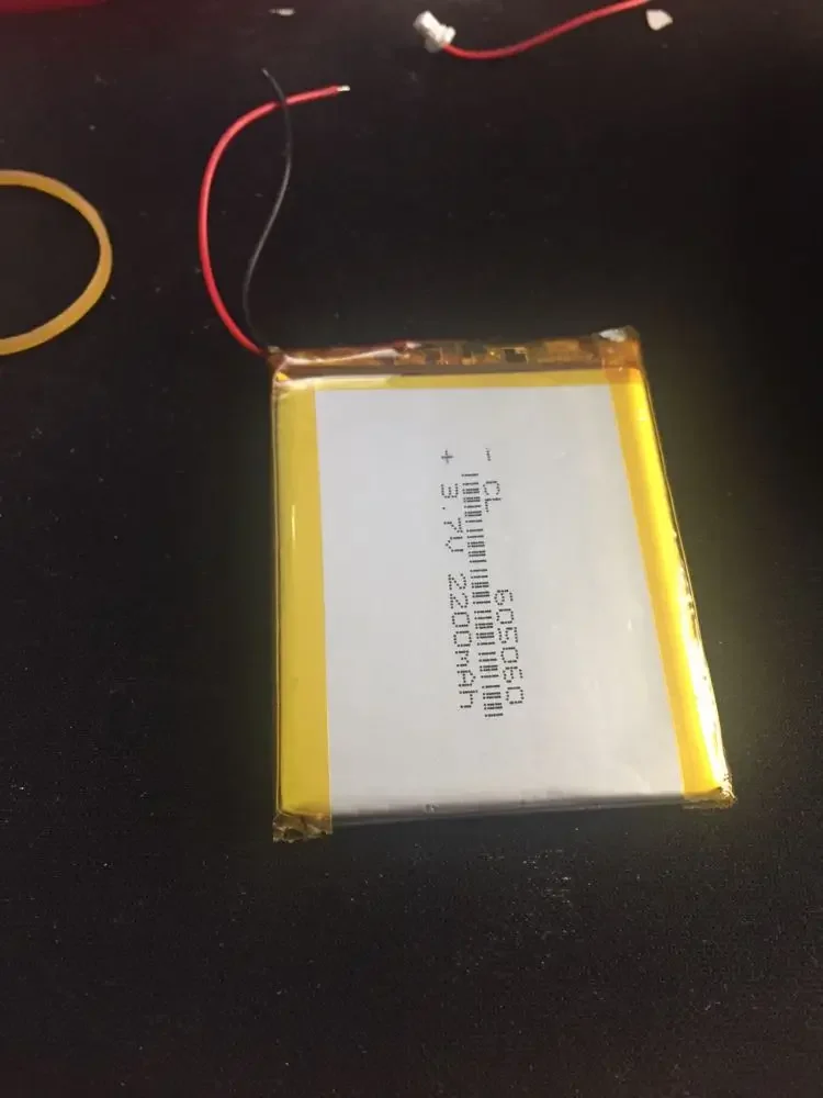 ポリマーリチウム電池605060 065060gpsナビゲーター、mp3フラットポイントリーダー、2200mah、3.7v