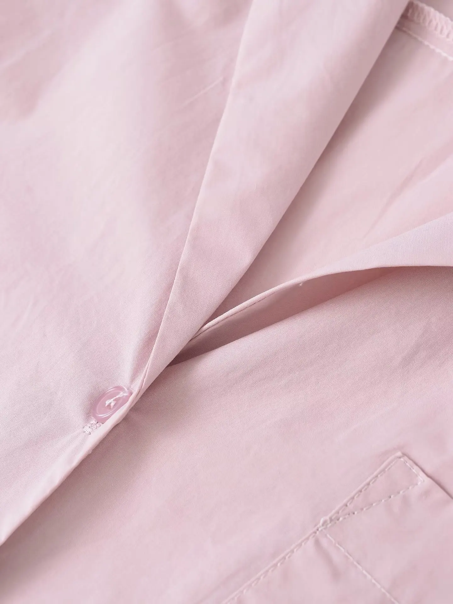 2025 moda primavera e outono casual rosa terno lapela meia manga botão camisa + calças de perna larga conjunto de 2 peças
