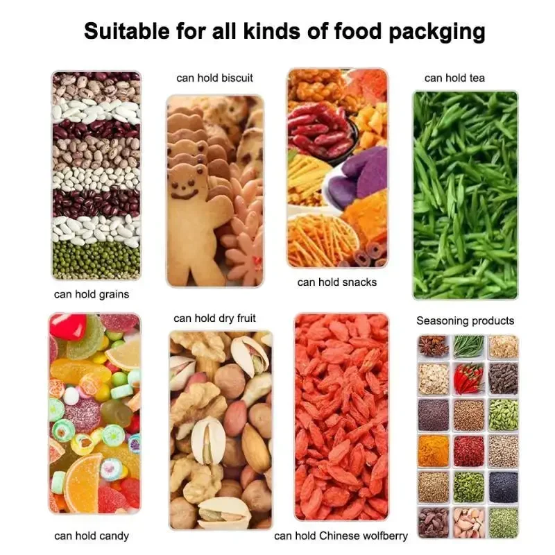 10-200pcs Silver Aluminum Foil Package Bag Storage Bag Open Tops Heat Seal Vacuum Mylar Foil Bags for Spice Powder Storage gallery 5
