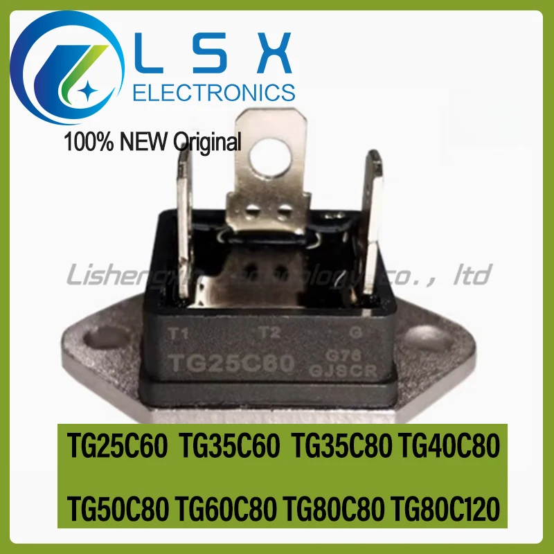 

5pcs TG25C60 TG35C60 TG35C80 TG40C80 TG50C80 TG60C80 TG80C80 TG80C120 Bidirectional Silicon Controllers