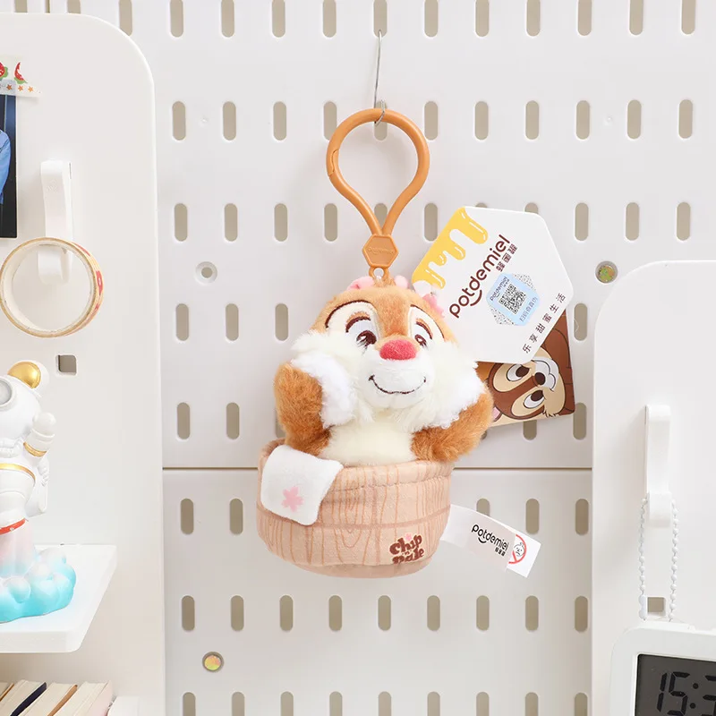 Disney Anime Chichititi Pendant Spring Cherry Blossom Series Plush Toy Doll Coin Purse Keychain Christmas Birthday Gifts For Kid