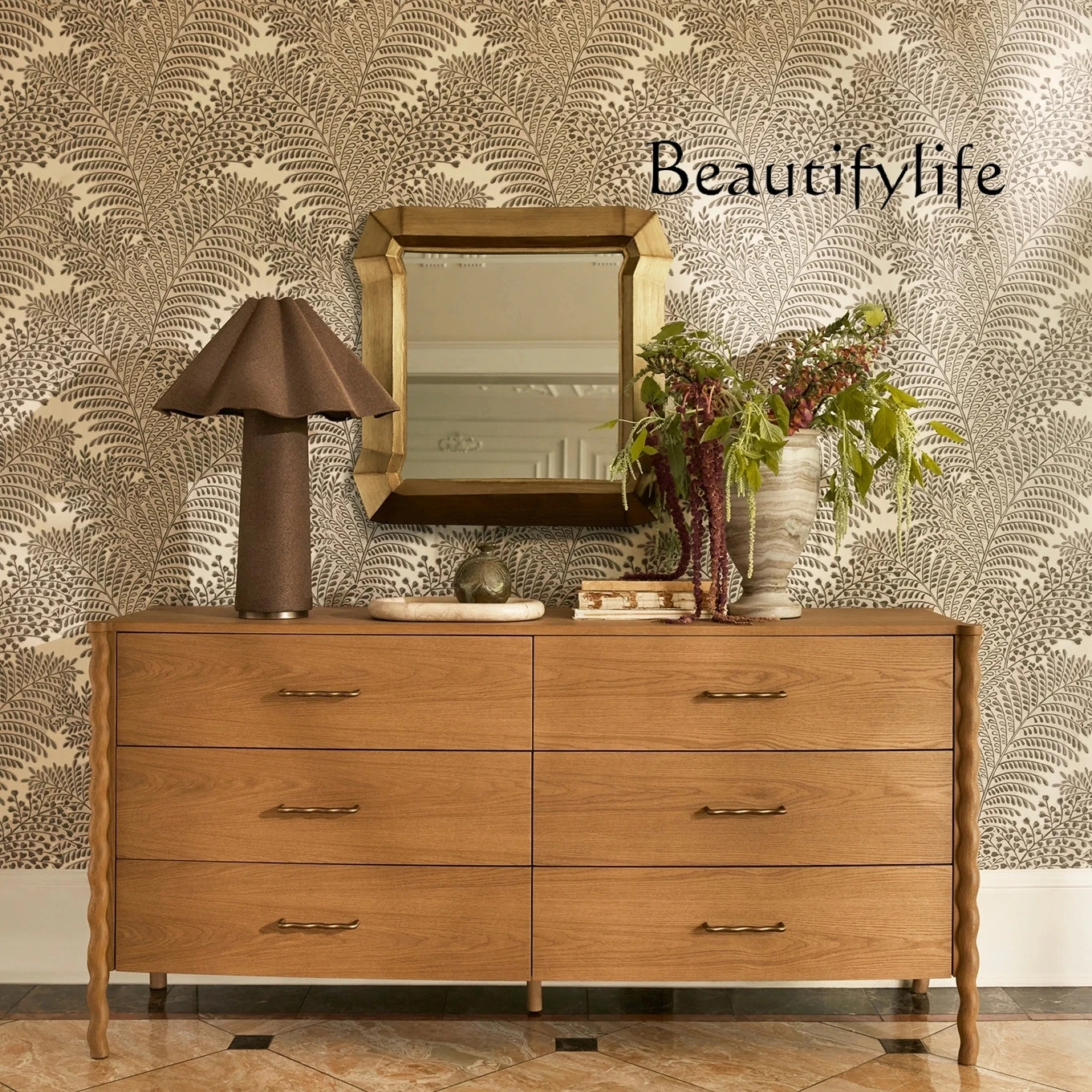 

Французский комод из цельного дерева, встроенный прикроватный шкафчик для спальни, гостиной, украшение стены в американском стиле ретро