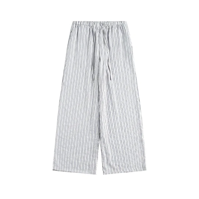 

Весна 2024, новые мужские брюки, японские винтажные мешковатые полосатые дизайнерские повседневные брюки Y2k, уличная одежда, мужские модные брюки полной длины