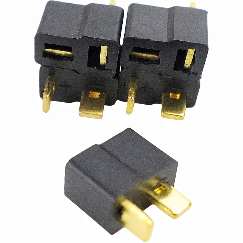 10pcs T-type Plug Male and Female Head Docking Socket, Model Airplane Current Lithium Battery Power Interface Connector